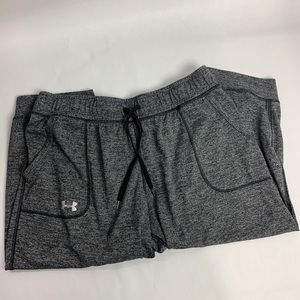Under Armour Heat Gear Joggers Capri Pants Pockets